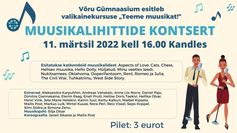 Võru Gümnaasiumi valikkursuse kontsert